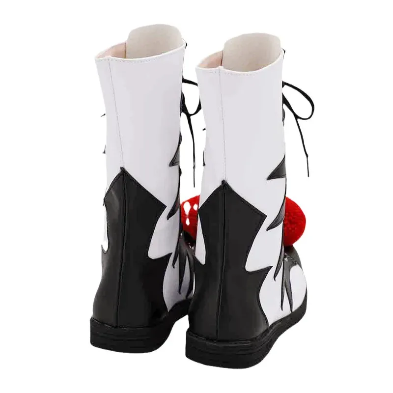 

qq34Black Cosplay Shoes Boots Version Pennywise Horrible Clown Stephen King Custom Halloween Accessorie Customized