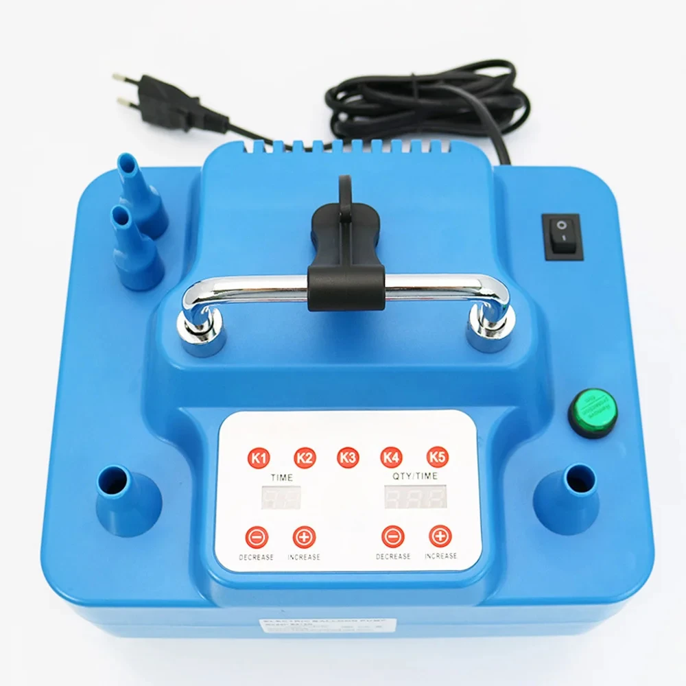 Electric Balloon Pump 800W With Timer Dual Holes Professional Inflator With Memory Function Foot Switch 800W