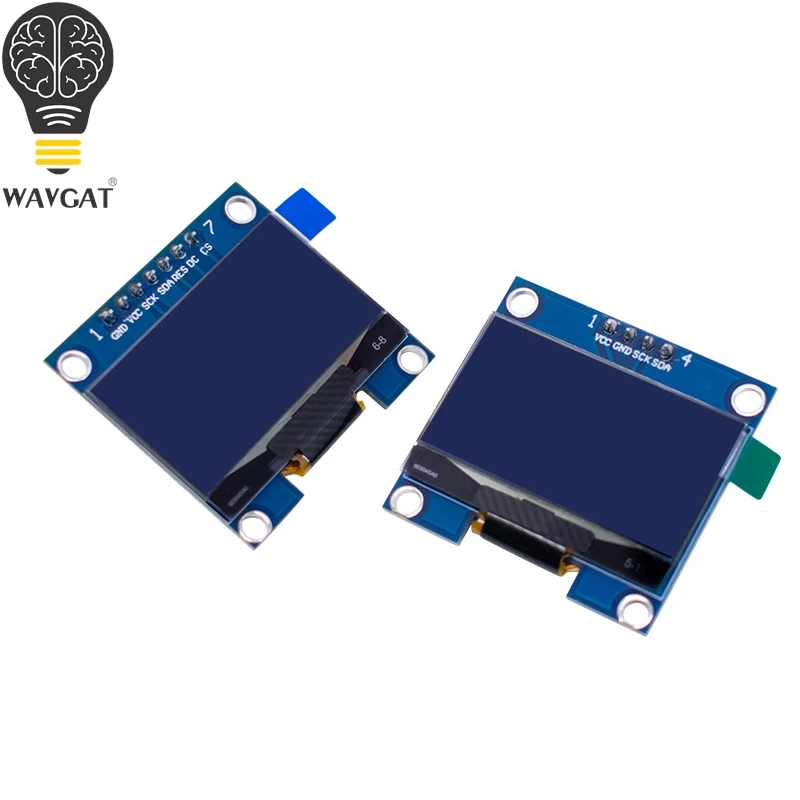 1.3 Inch SSD1306 OLED Display Module 128*64 Resolution IIC/SPI Dual Interface White Screen For Arduino STM32