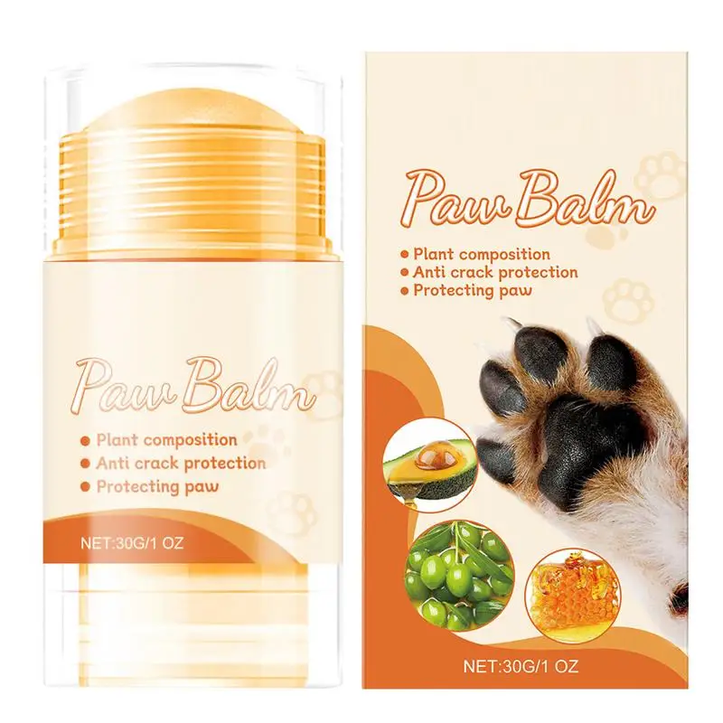 Paw Care Cream Cat Dog Cracked Removal Wax Balm Paw Protection Against Heat 30g Pet Accessories For Extreme Weather Season