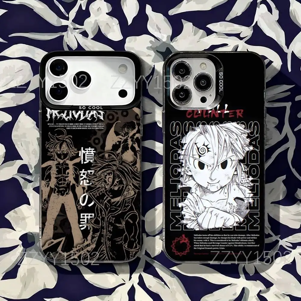 The Seven D-Deadly Sins Phone Case For iPhone 17,16,15,14,13,12,X,8,Pro,Max,Plus,SE4,Air,Mini HD Black IMD Matte