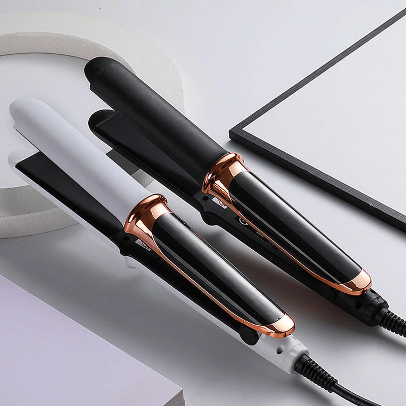 2 in 1 Flat Iron Hair Straightener Ceramic Hair Curler Straightening Curling Iron For Wet & Dry Fast Warm-up Hair Styling Tools