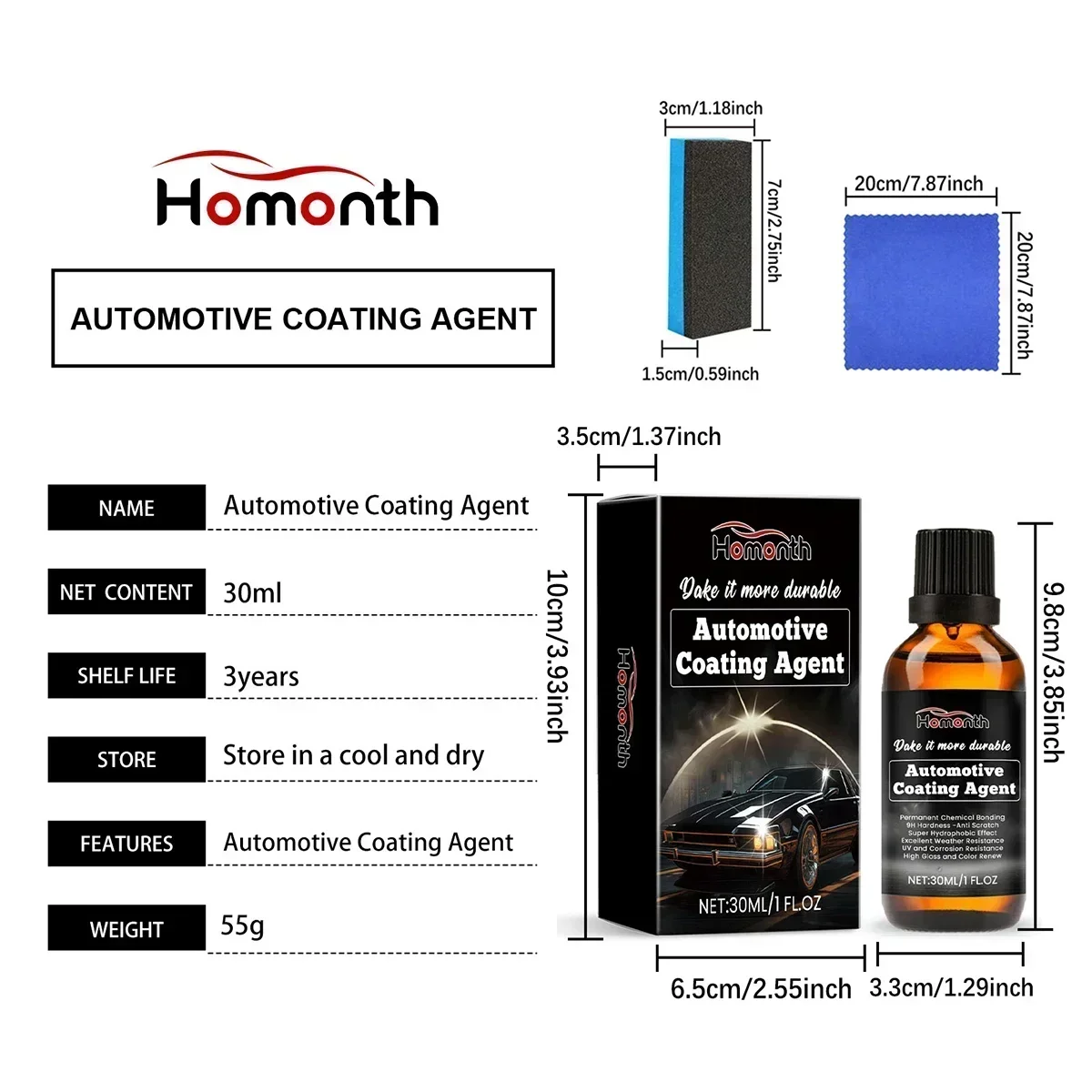 

Automobile coating spray car paint maintenance decontamination and brightening nano coating spray coating agent