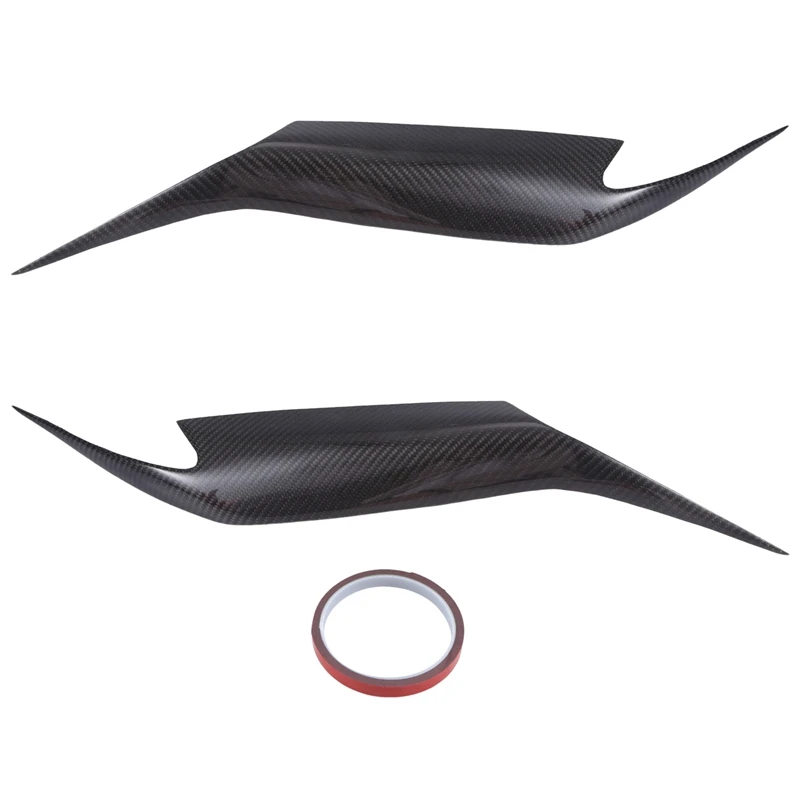 

Real Carbon Fiber Eyelids Eyebrows Lids Headlight Trim Cover For Toyota Camry 2006-2011