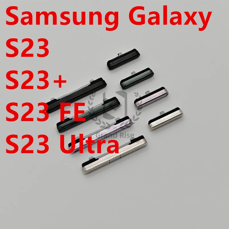 For Samsung S23+ S23 FE S23 Ultra Side Power Volume Button Keys Replacement Spare Parts All Colors