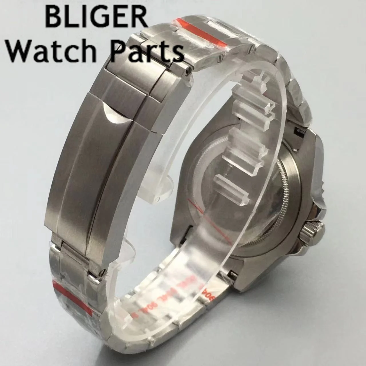 Часы мужские механические серебристые, 40 мм, с сапфировым стеклом