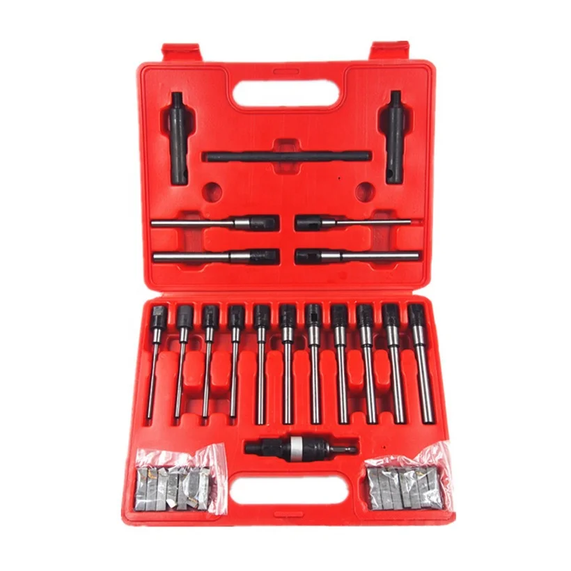 Universal Valve Seat Reamer Tool Set Auto Repair Cutter Tool Carbide Valve Seat Reamer Valve Cutting Tool for Engine Repair