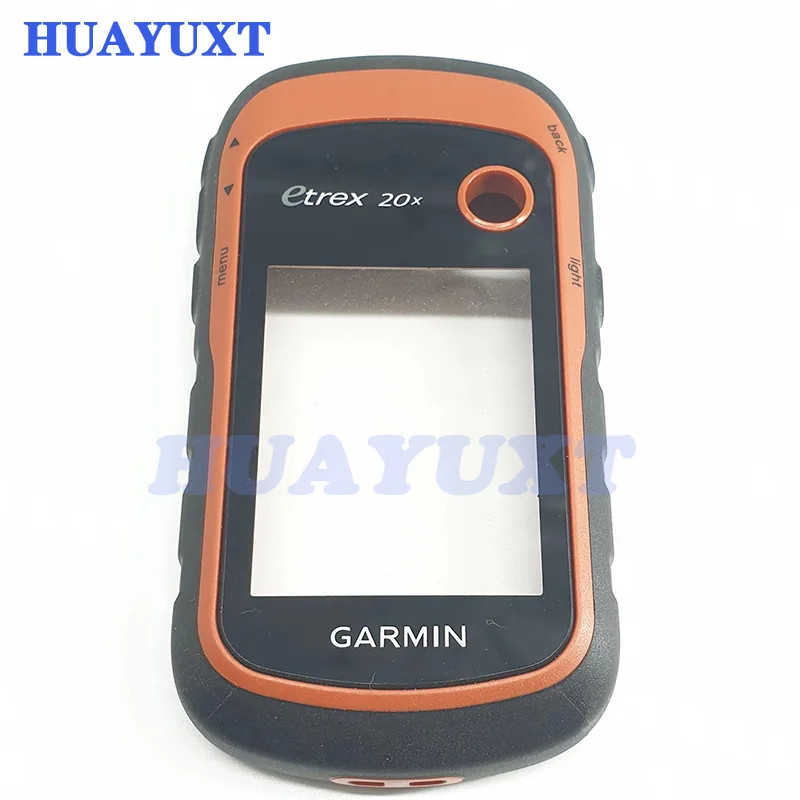 Cangkang Asli untuk Garmin Etrex 20 Etrex 20x Penutup Depan Karet Bingkai Kaca Penutup Bagian Pengganti Perbaikan