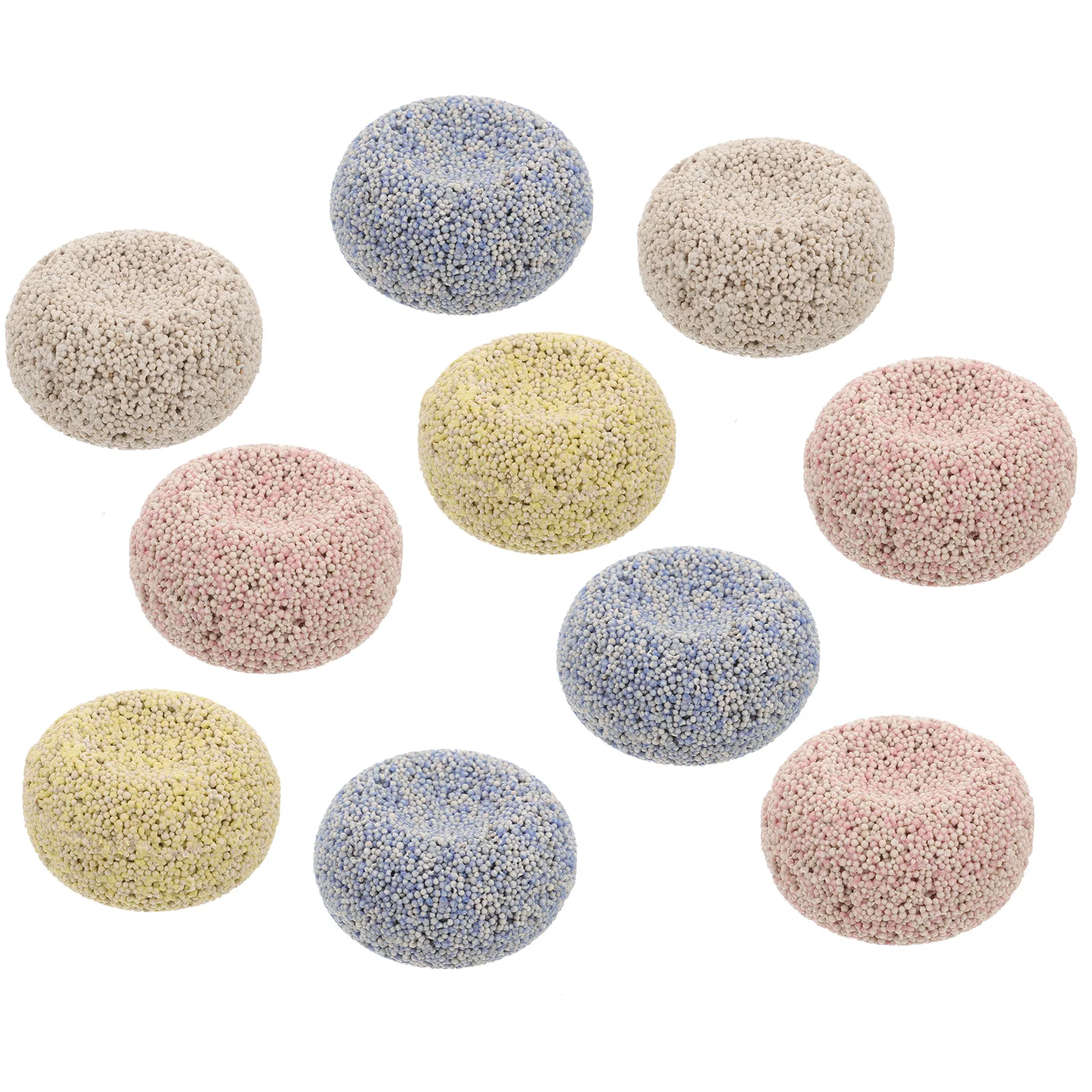 

10pcs Quartz Ball Ceramic Ring Material Aquarium Compact Fish Tank Reusable Pvc Aquarium Filter Biological Balls Fish Tank