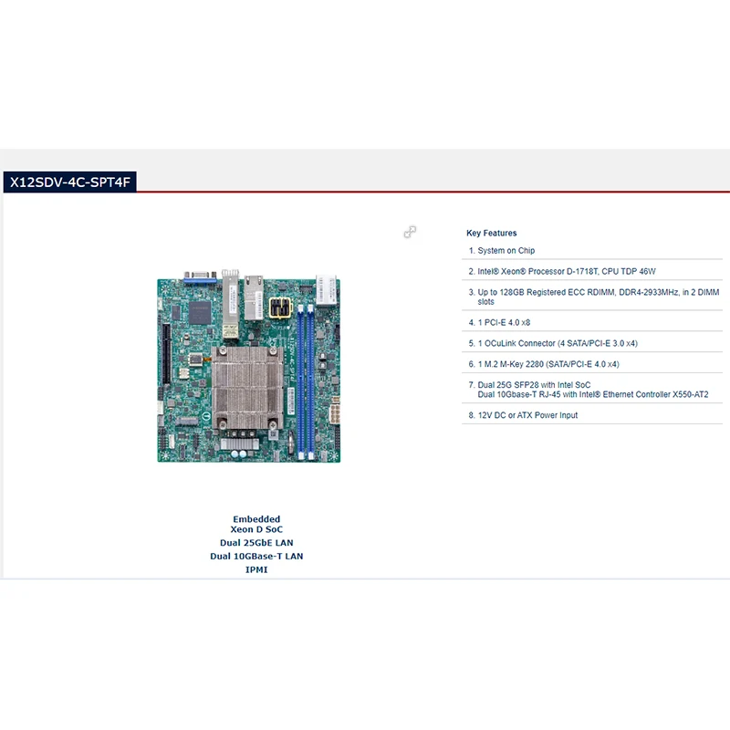 X12SDV-4C-SPT4F Ser… - image