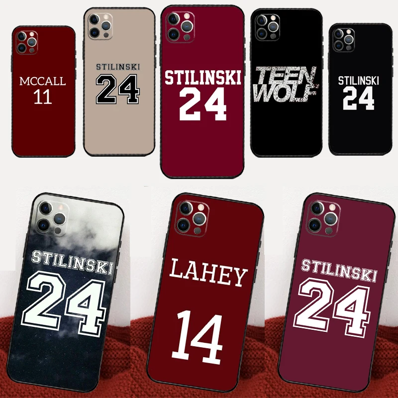 حافظة هاتف Teen Wolf Stilinski 24 McCALL 11 لهاتف آيفون 17 16 15 14 13 12 11 Pro Max mini 15 16 Plus 16e 17 غطاء هوائي Fundas #1