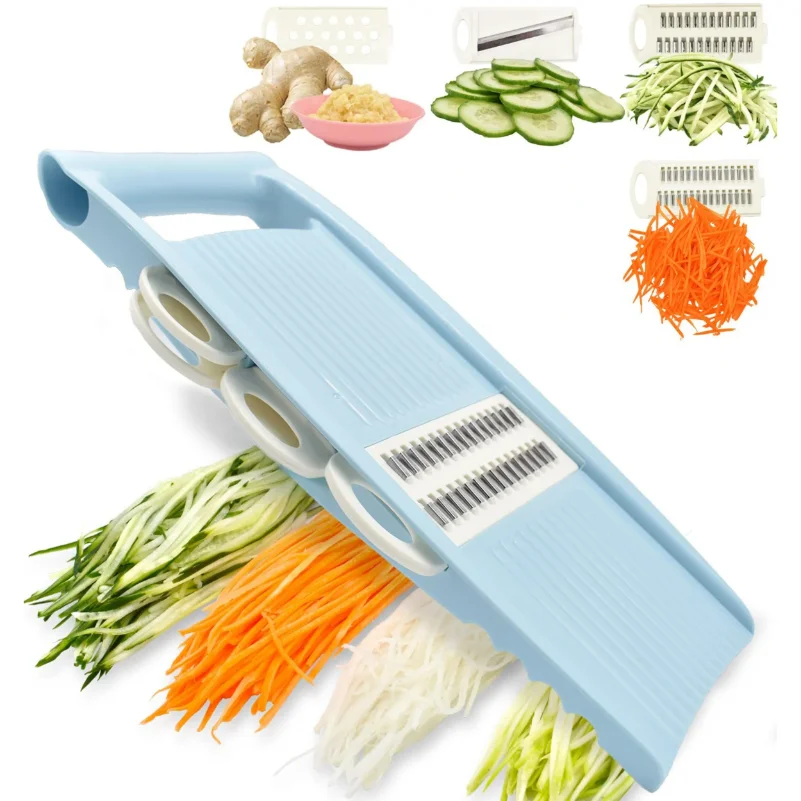 

5 in1 Vegetable Fruit Slicer Multifunctional Manual Food Grater Cutter Potato Household Chopper Kitchen Veggie Dicer Gadgets