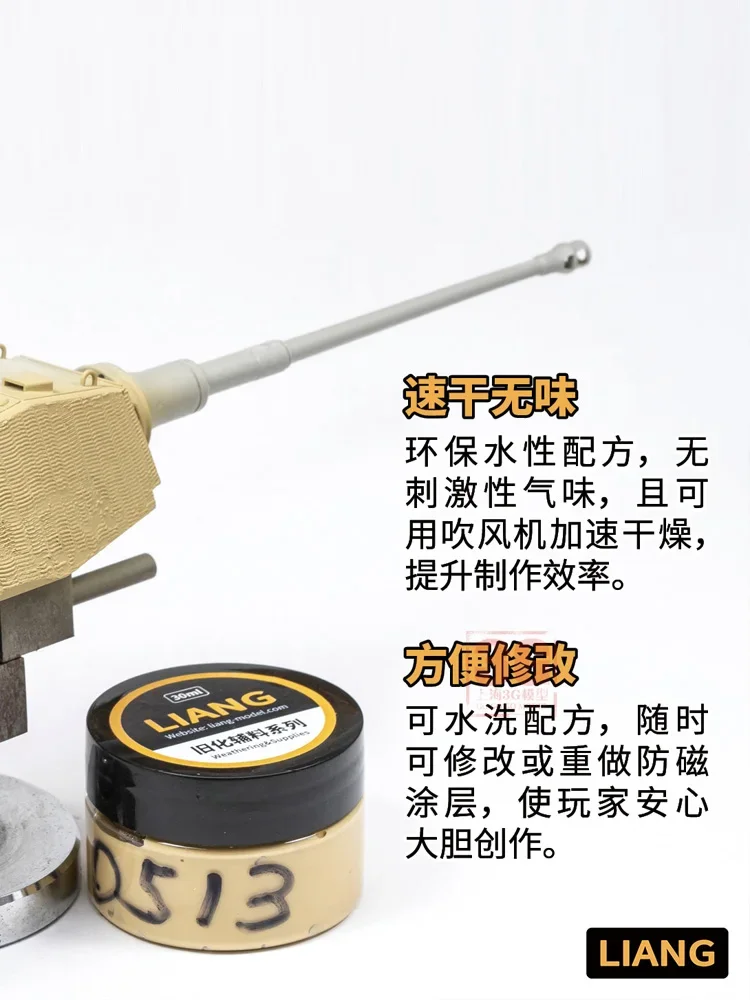 LIANG-0513A Modelbouw Gereedschapstank Anti Magnetische Pantser Maken Schraper 1/35 1/48 1/72