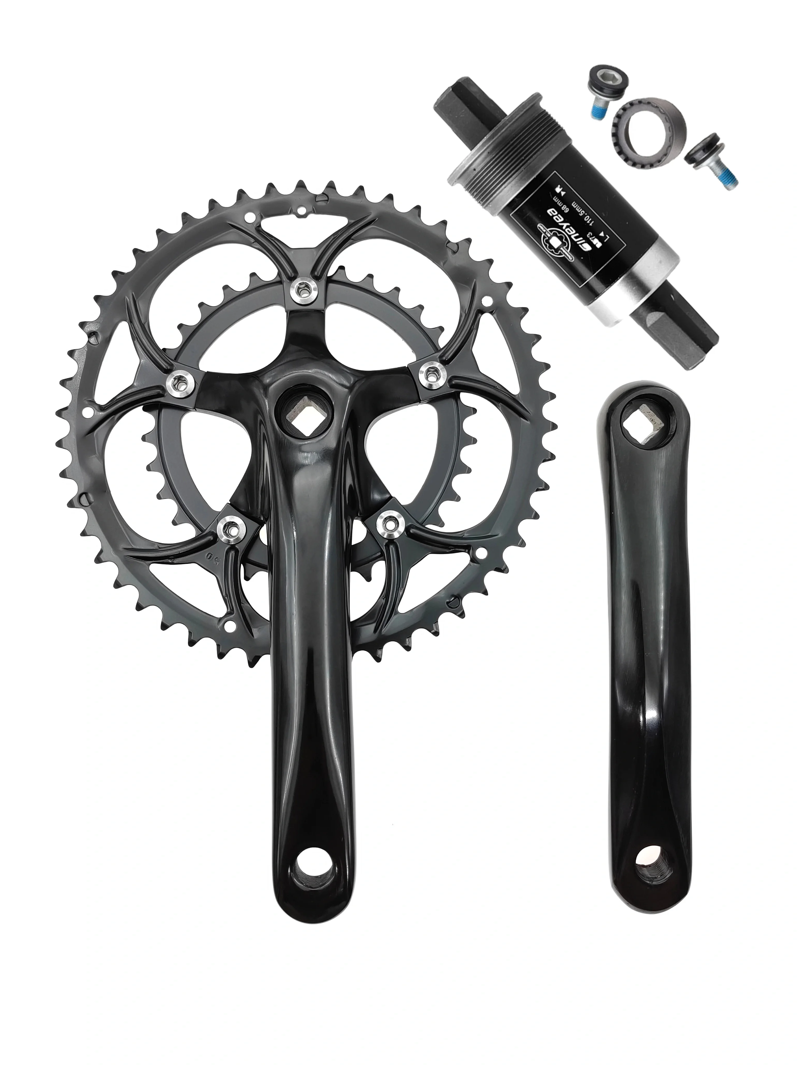 50/34T Road Bike Crankset BCD 110mm 8/9 Speed Diamond Hole Double