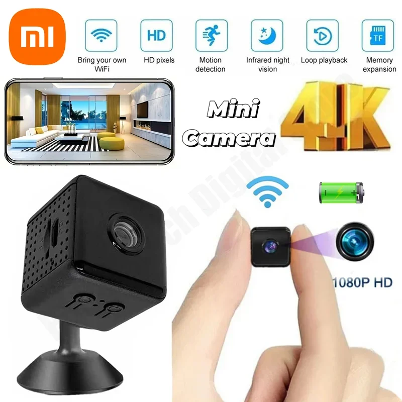 Xiaomi Mini Camera Wireless WiFi Remote Monitor Motion Detection Super-long Battery Life Baby Pet Security Night Vision Camera