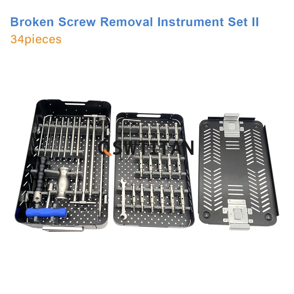 Intramedullary Nail Removal Kit Orthopedic Broken Screw Removal Instrument Set Intramedullary Nail Removal Surgical Instruments