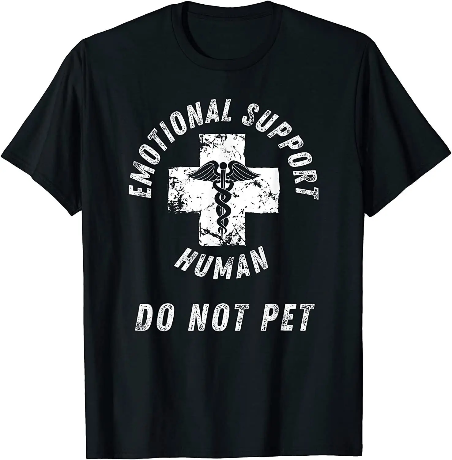 NEW Emotional Support Human Do Not Pet Service Dog Love T Shirt MADE IN USA