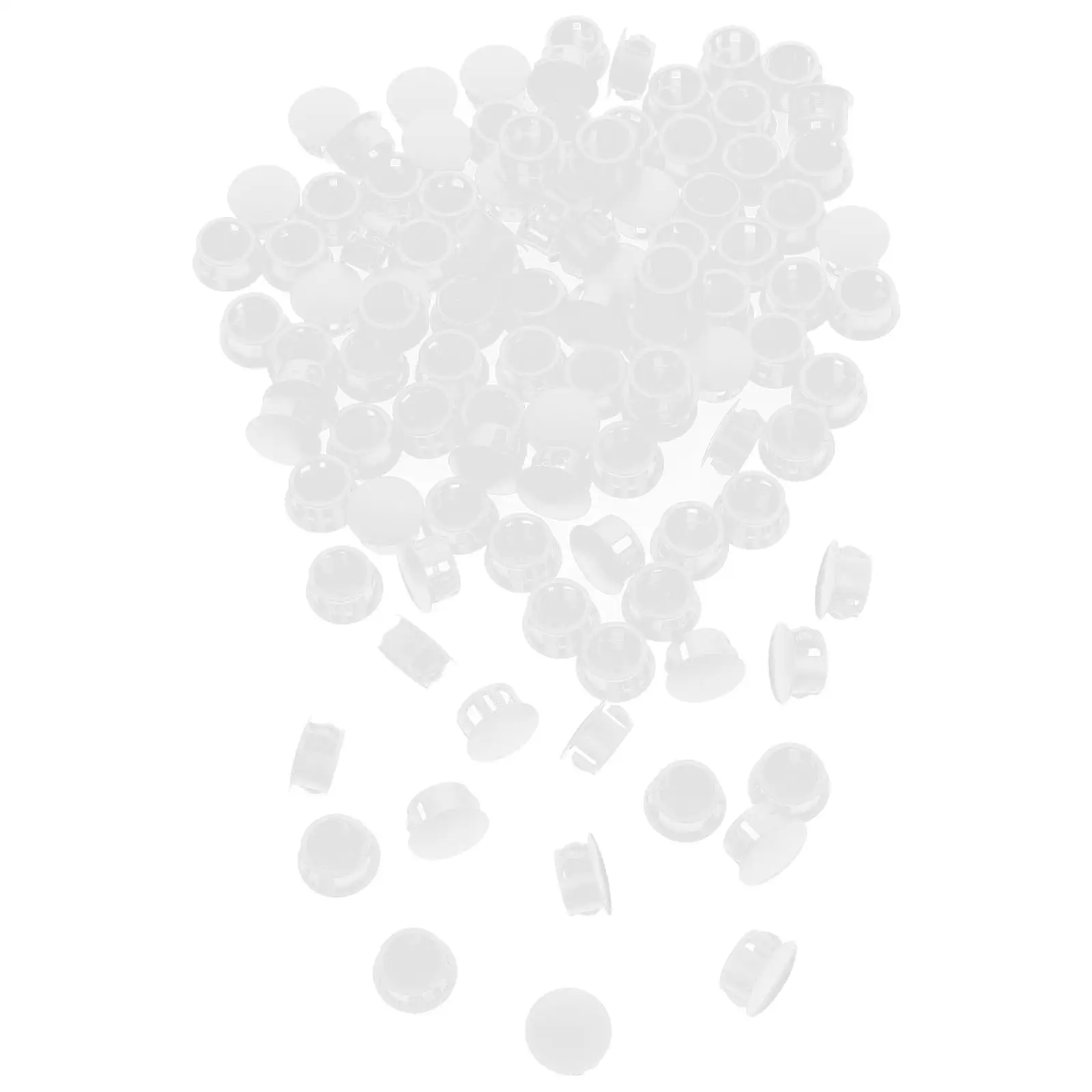 

100 Pcs Plugs 0 63 Inch Round Furniture Table Chair Parts Plastic Caps Decorative Panel Plugs Easy Install