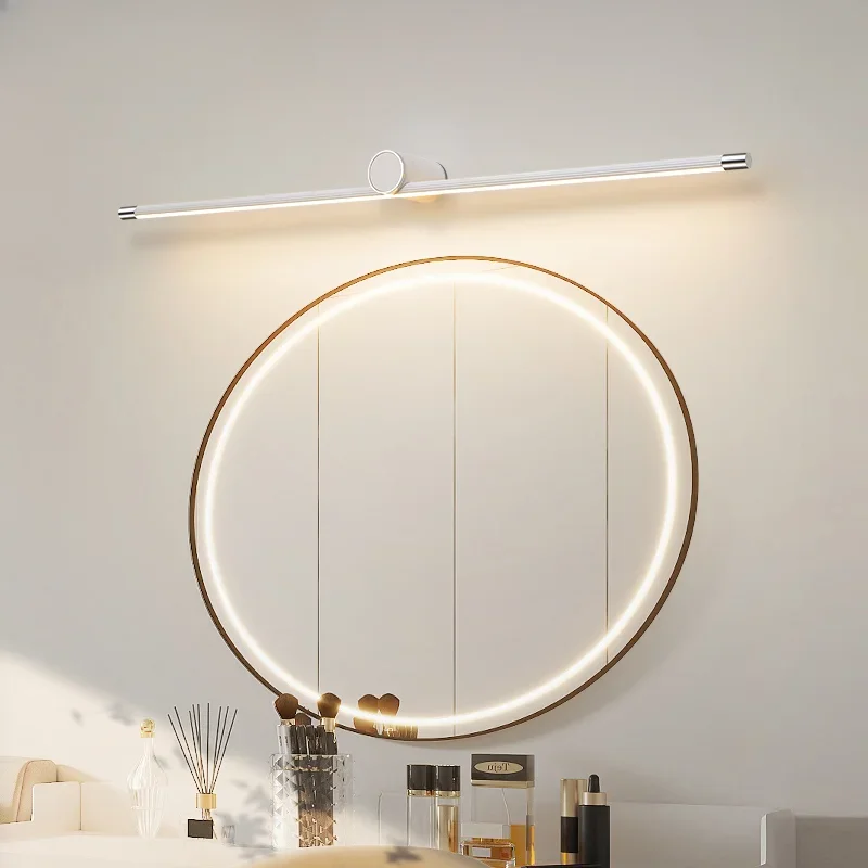 

Long Wall Lamp LED Bathroom Mirror Front Light Sofa Bedroom Makeup Light Creative Background Wall Light Indoor Lighting Fixture