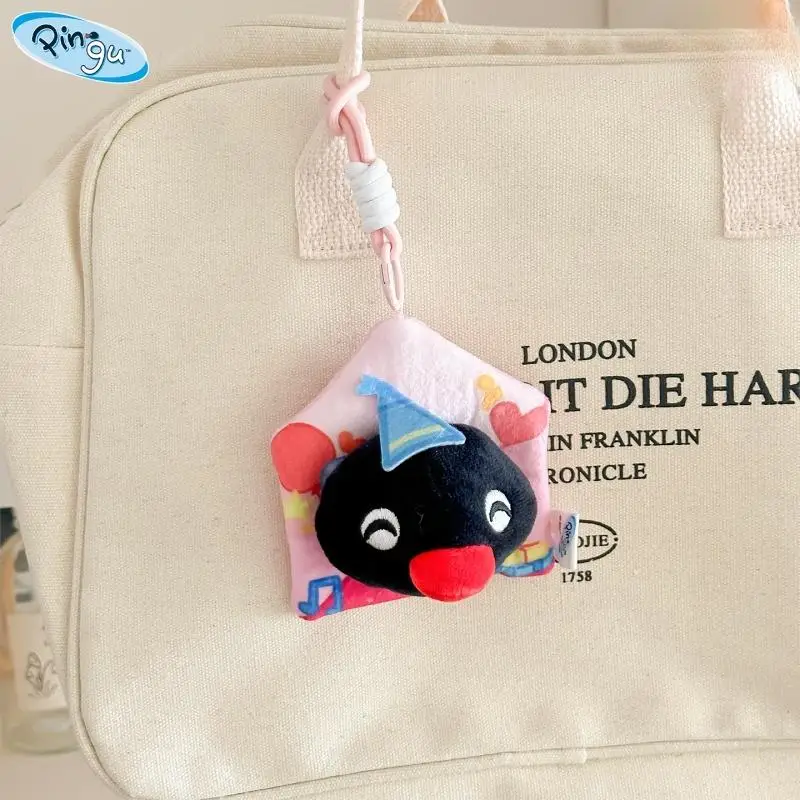 정품 펭귄 백팩 참 플러시 키체인 사우던 뉴스 시리즈 장난감 귀여운 펭귄 인형 행태그 팬들을 위한 사랑스러운 선물 어린이용