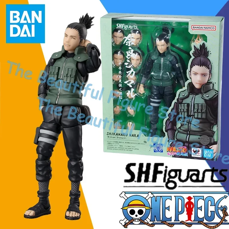 In Stock Bandai Original S.H.Figuarts SHF Naruto Shikamaru Nara Anime Action Figure Model Finished Toy Gift for Children kid