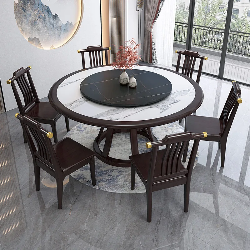 New Chinese Restaurant Chairs Solid Wood Luxury Hotel Furniture Dining Chairs Household Simple Backrest Chairs
