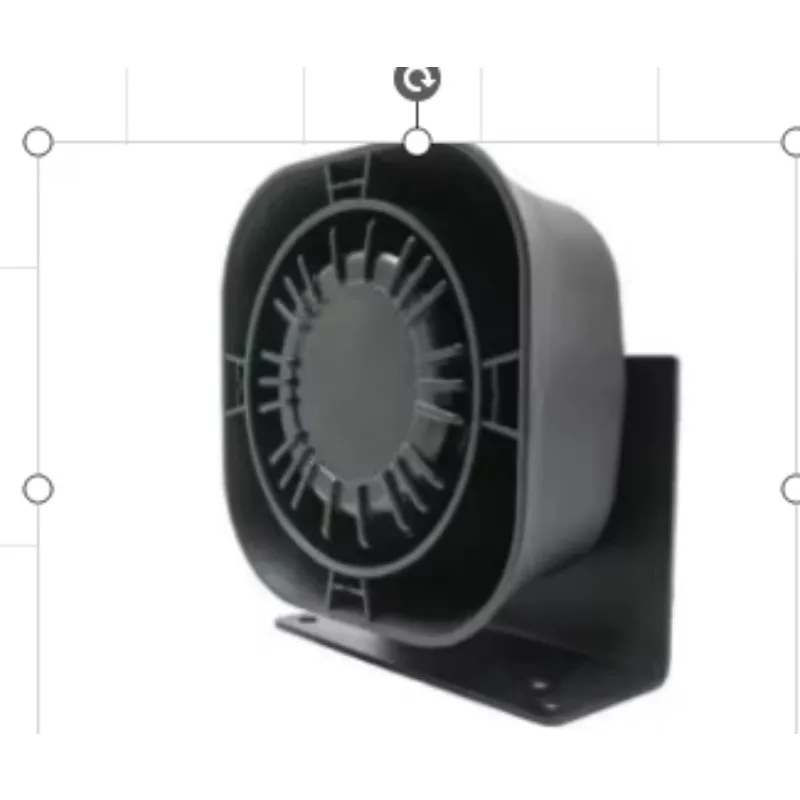 100W Black Body Siren 12V Electrical Car Component Iron Other Black Body Speaker in stock view 2