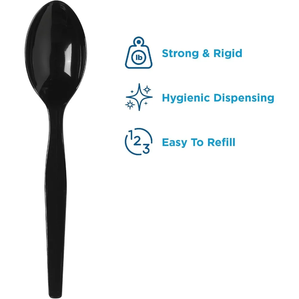 Ricarica per cucchiaio dispenser SmartStock, 960 pezzi, nero, alta capacità per una gestione efficiente dei stock