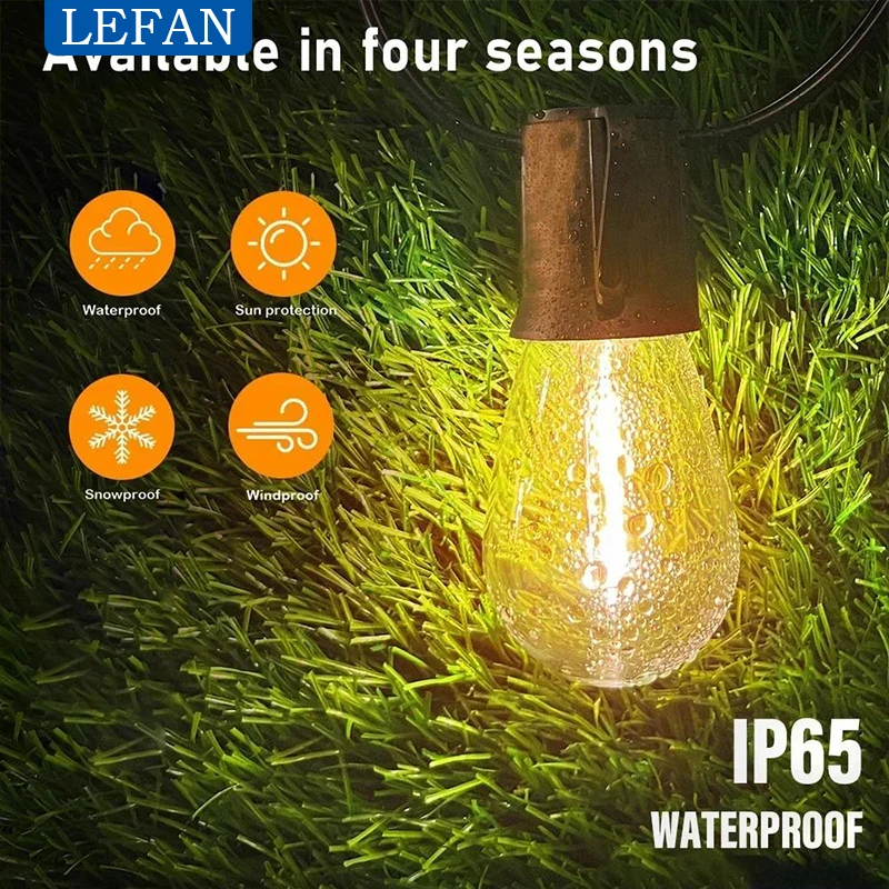 Pendant Lighting Christmas Decor - Guirnaldas de luces LED solares para
