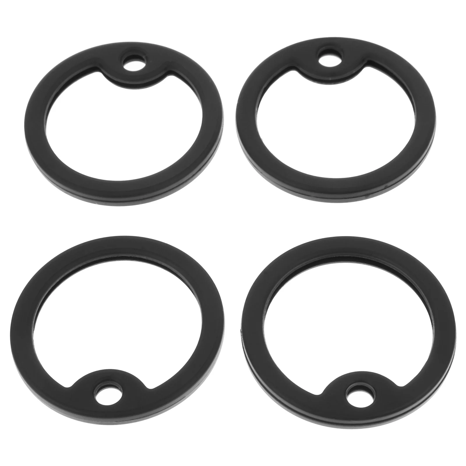 4 قطع من كواتم الصوت لعلامات الكلاب الصامتة للحيوانات الأليفة، غطاء قابل للتمدد يقلل من الانتهاء ويحمي كواتم الصوت في علامات الحواف