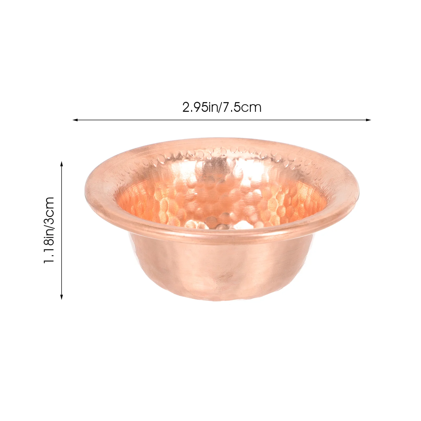 4 Pcs Desktop Trifle Bowl Fish Tank Decor Copper Water Fountain Tabletop Buddhism Cup