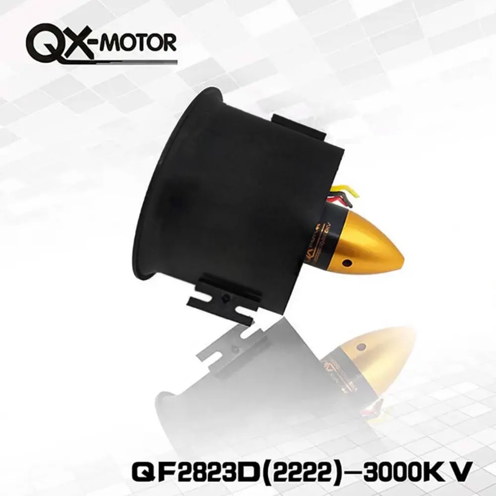 

QX-MOTOR 70-мм система вентиляторной турбины EDF - QF2822 3000KV 4S 700W 6-лопастная для радиоуправляемых реактивных самолетов и квадрокоптеров