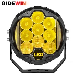 7''Off Road Lights Yellow Led Fog Lights for Truck Driving Light Bar Compatible With Jeep Offroad Accessories 4x4 ATV PickupUTV