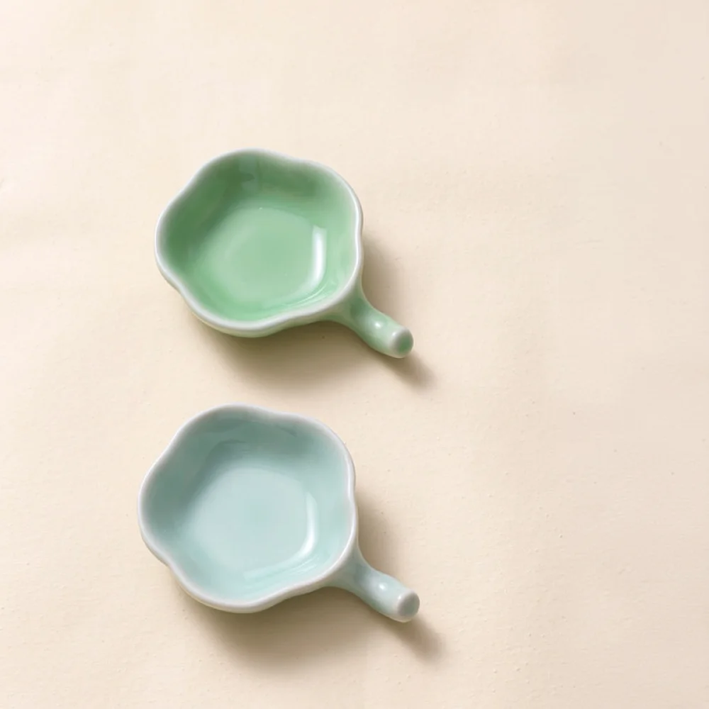 Porcelain Ink Dish With Brush Rest For Calligraphy Painting Practical Art Supplies Desk Decoration Stationery Holder