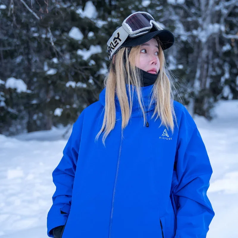 Chaquetas de esquí cálidas para hombre y mujer, abrigos de snowboard gruesos a prueba de viento, Tops sueltos, ropa de esquí, invierno, 3L, 2025