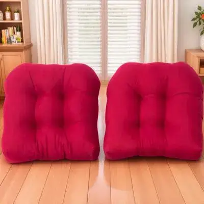 

2 Pcs U shaped Cushion for Chair Seat Ergonomic Outdoor Indoor Decorative Dining Wicker High Back Sofas Padding