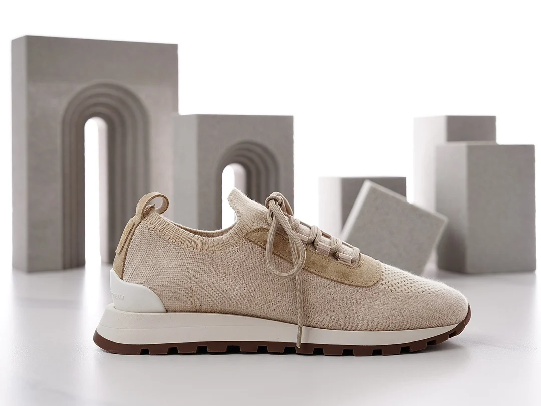 New Knitted Breathable Sneakers For Men, Lace‑Up Platform Flat Casual Shoes, Round Toe Summer Daily Walking Footwear_vogvips.com