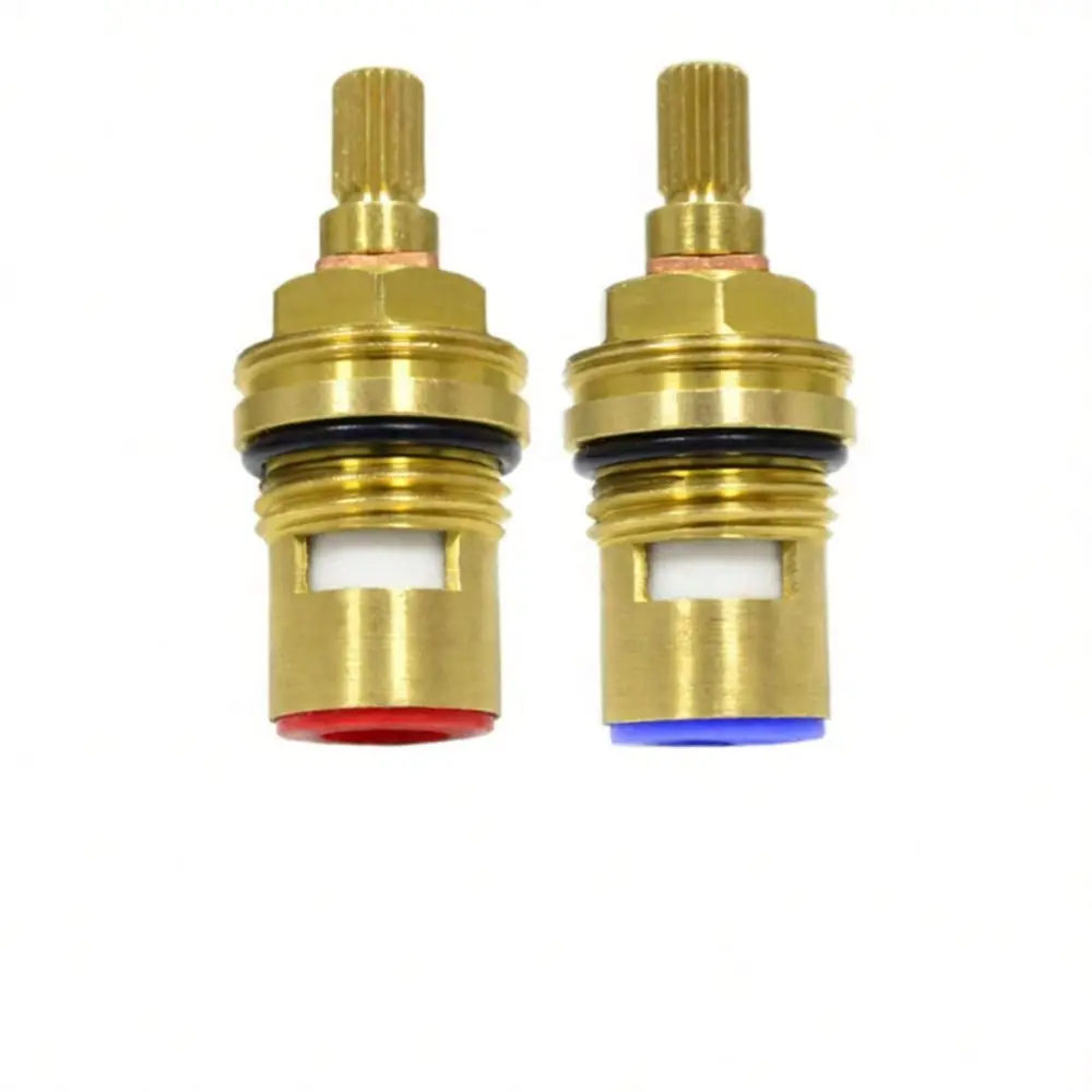 Solid Brass Ceramic Valve Spare Parts For Water Tap Quick Open Mechanism Kitchen Basin Faucet Repair Components