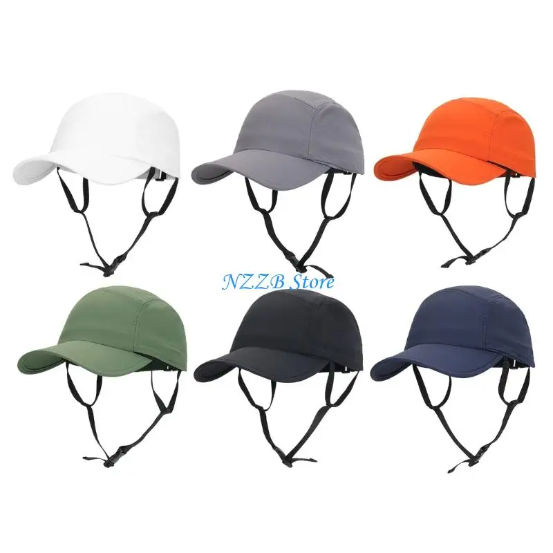 

T21F Unisex Windproof Sun Visors For Cycling Outdoor Activities Adjustable Chin Strap Headwear