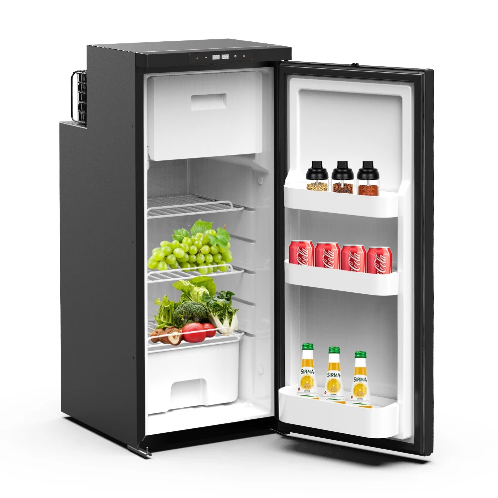 

CR90X 93L Wholesale 12/24V Upright RV Fridge Removable Door Car Freezer Electric Cooler Box for Camping Marine