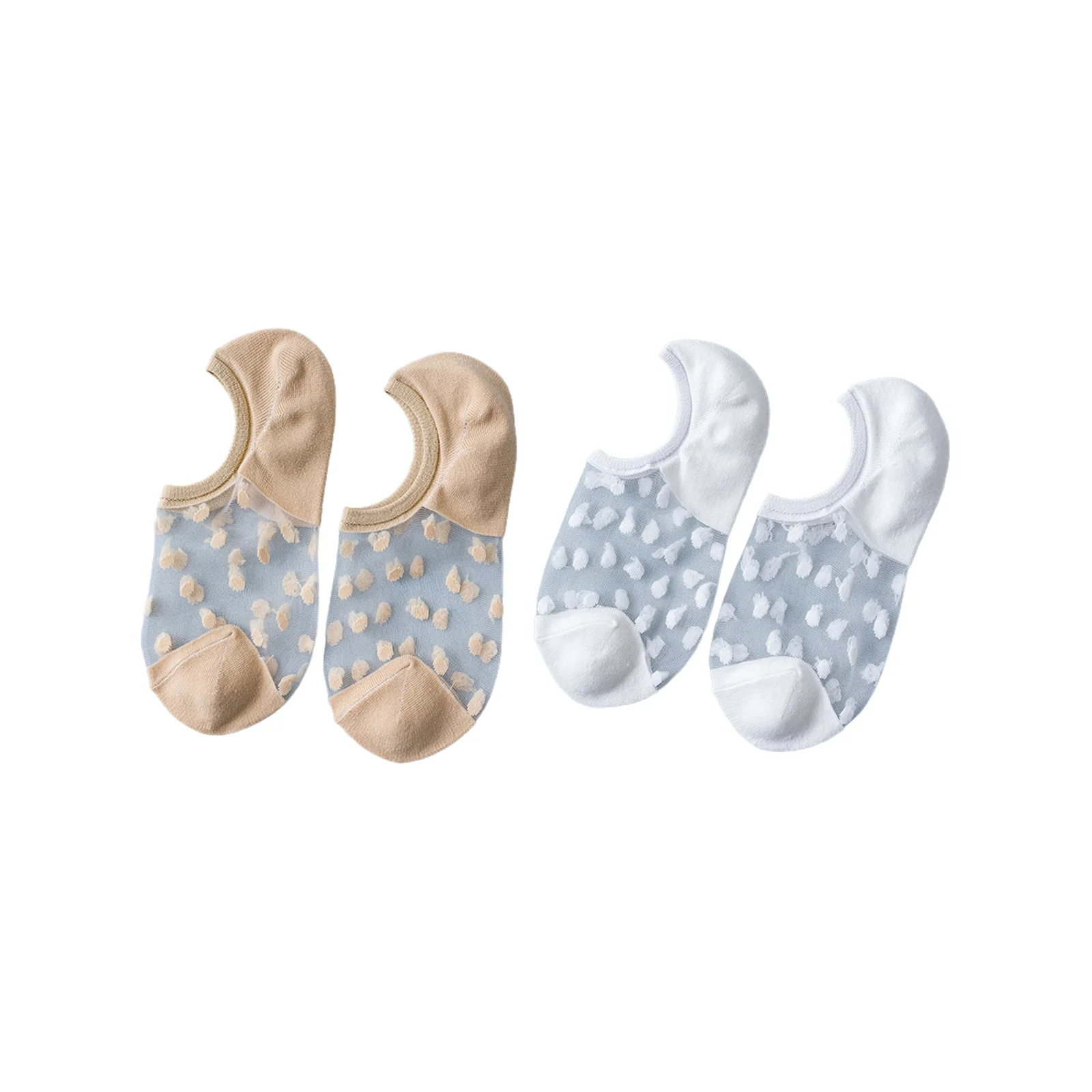 women's-crew-socks-polka-dot-socks-combo-pack-khaki-white-1-pair-each