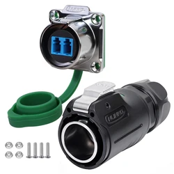 CNLINKO M24 Fiber Optic Connector LC High Performance Single Mode Conenctor Quick Assembly Waterproof IP68 for Networking FTTH