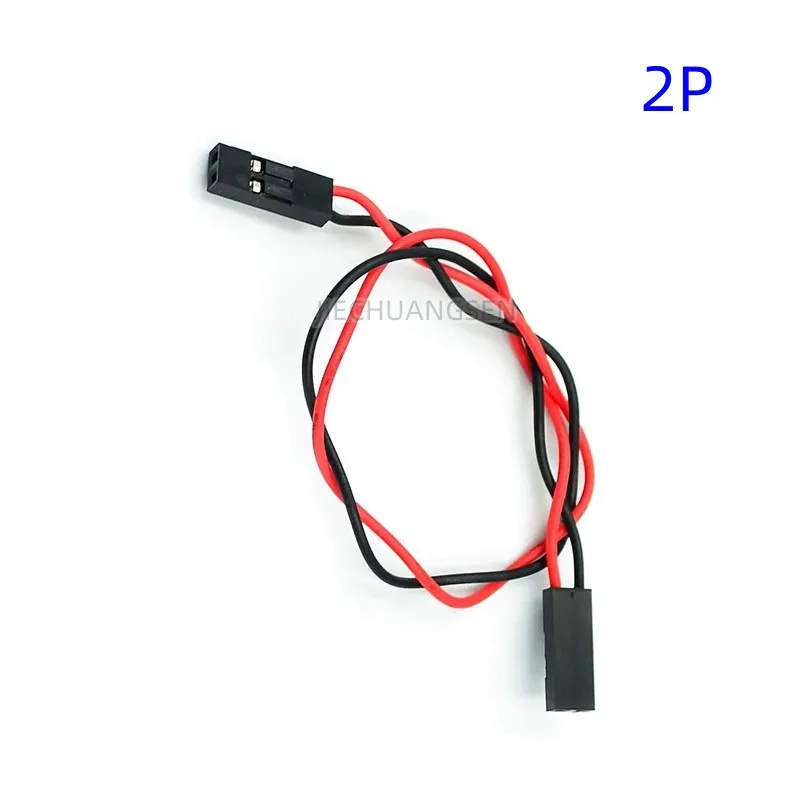 5PCS/LOT 2.54 DuPont 2P/3P/4P/6P/8P Dual-Head With Seat Son Connection Cable Length 20CM