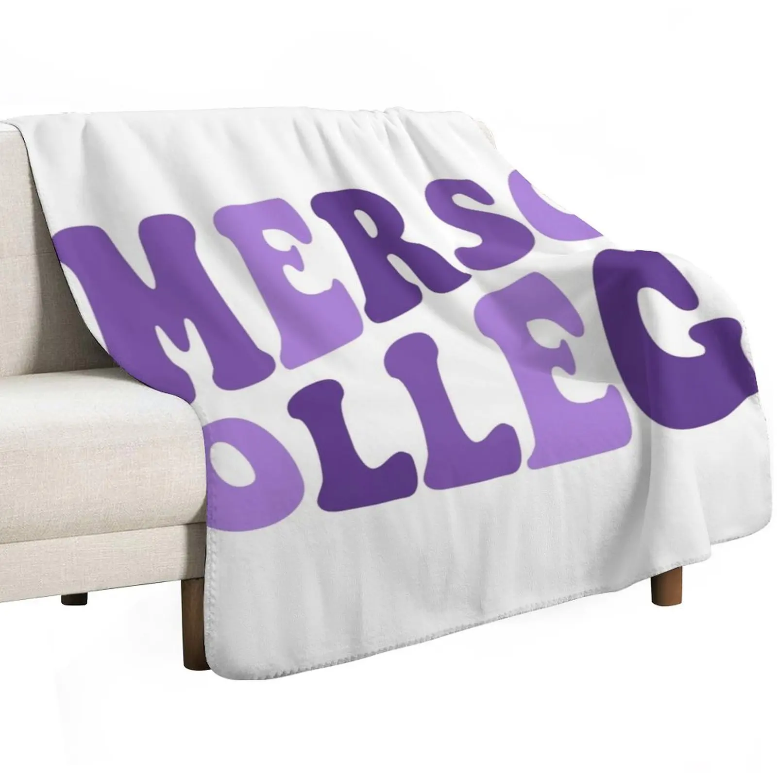 emerson - groovy warped font Throw Blanket funny gift Luxury St Large Bed covers Hairys Blankets