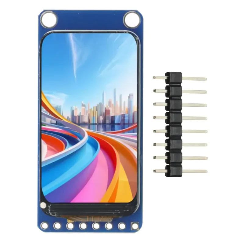 1PCS 1.47 Inch Full Color TFT IPS Display Module, 172x320 Resolution HD SPI Interface LCD LED Screen, 3.3V for Arduino