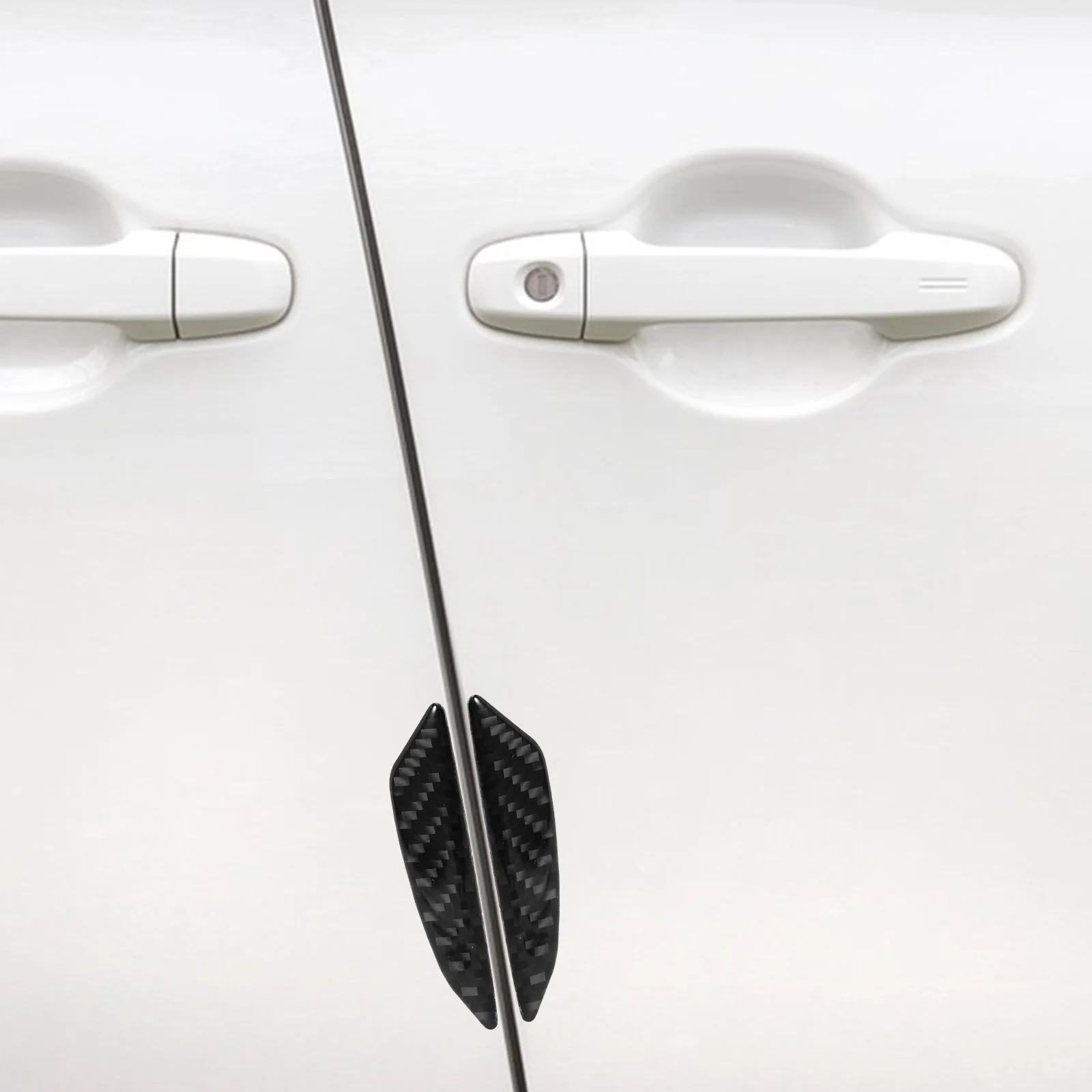 

4 Pcs Car Collision Strips Door Edge Bumper Guard Automotive Protector Trim Anti-collision Stickers Scratch Protection Rubber