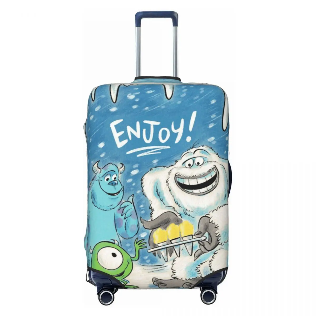 

Custom Fashion M-Monsters Anime University Luggage Cover Protector Elastic Travel Suitcase Covers