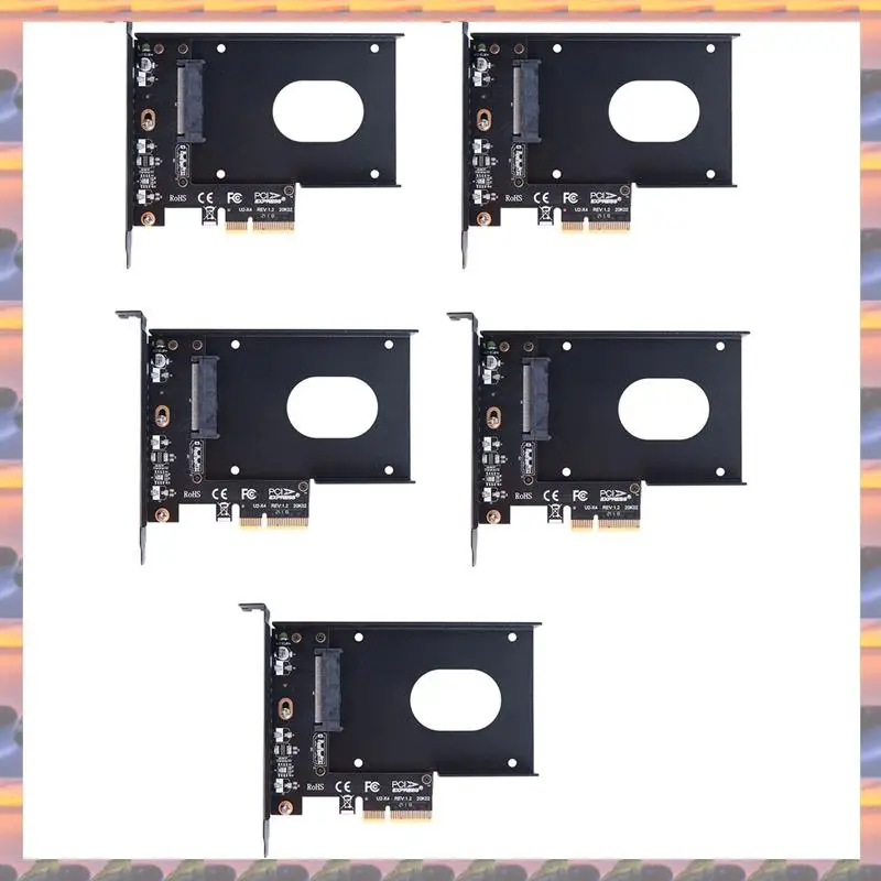 

(Срочная распродажа) 5X U2x4 Pcie 4.0 X4 U.2 Карта адаптера SFF-8639 U.2 Компьютерная аппаратная фурнитура Аксессуары PM983