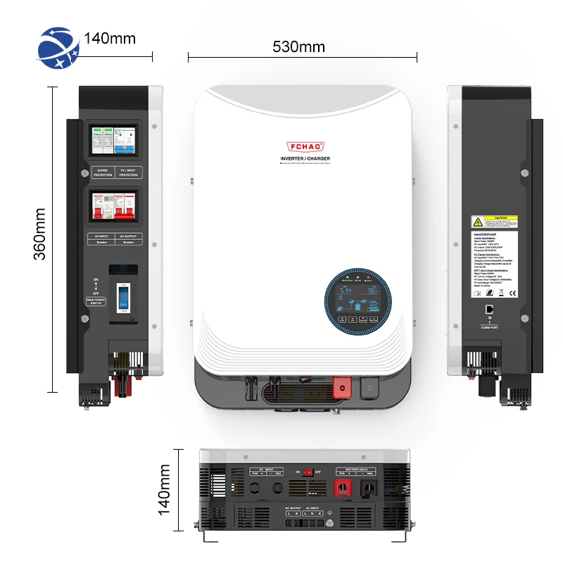 yyhcFCHAO Power 4.2kw Solar inverter Off Grid Pure Sine Wave 24v 4200W For Home