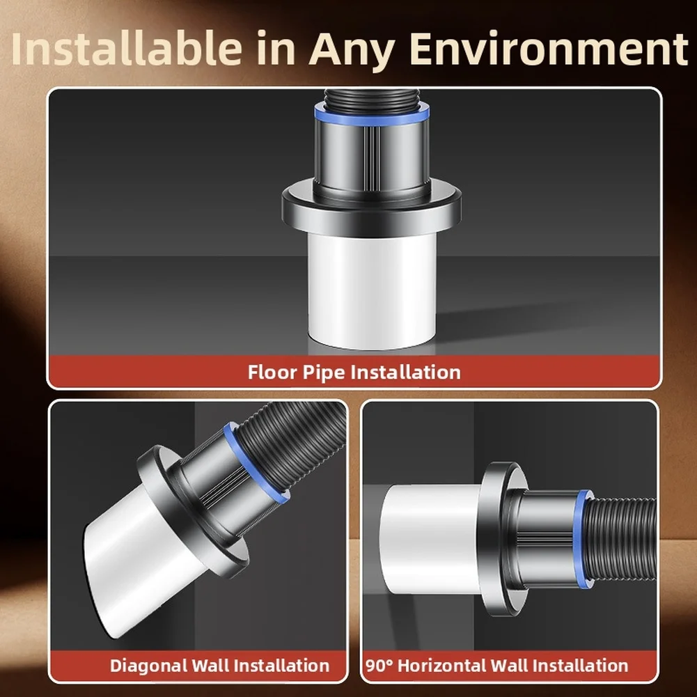 Y Shaped Drainage Connector Compatible with Washing Machine Discharge Hoses and Sink Traps Using ABS and Silicone Seal Layers